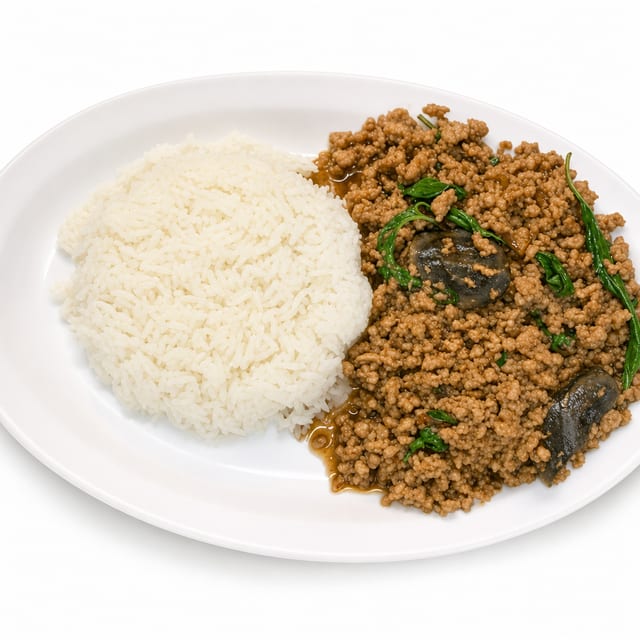 Preserved Egg Kra Pao.